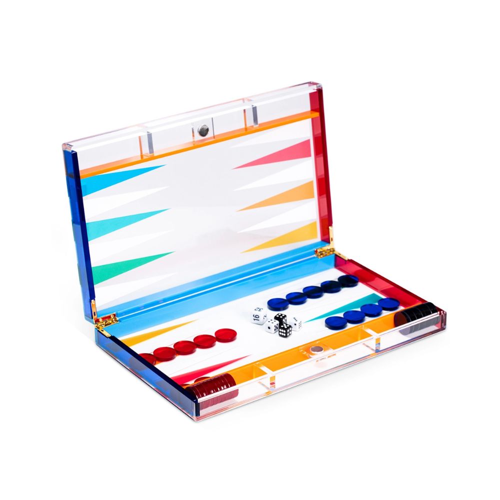BeyBerk International Backgammon Set - Multicolour Acrylic