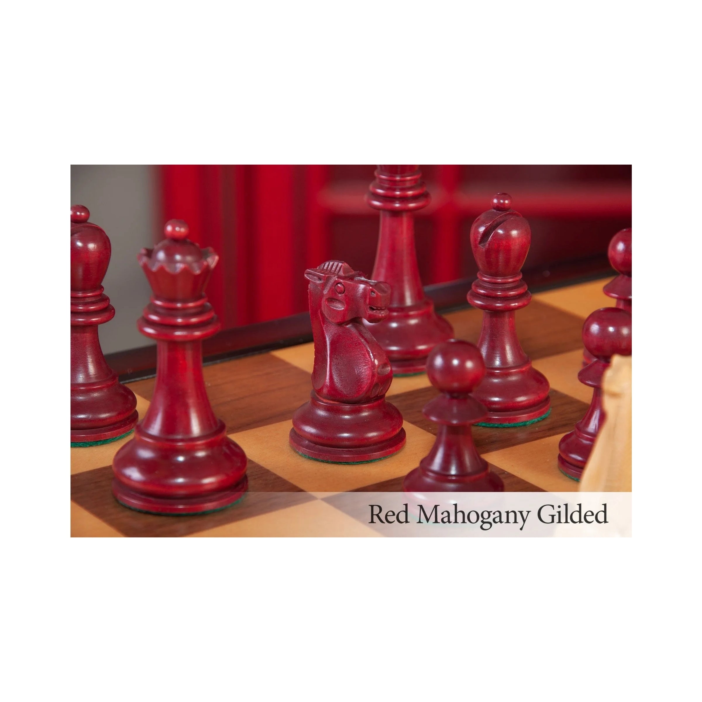 House Of Staunton Reykjavik II Series Tournament Chess Set and Tiroir Combination