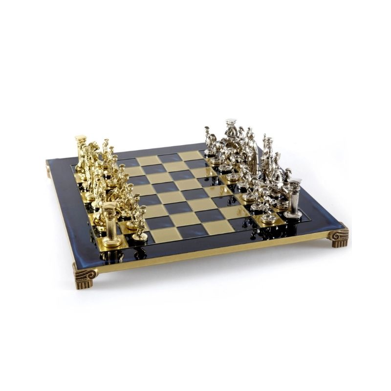 Manopoulos Luxury Handcrafted Greek Roman Period Chess Set