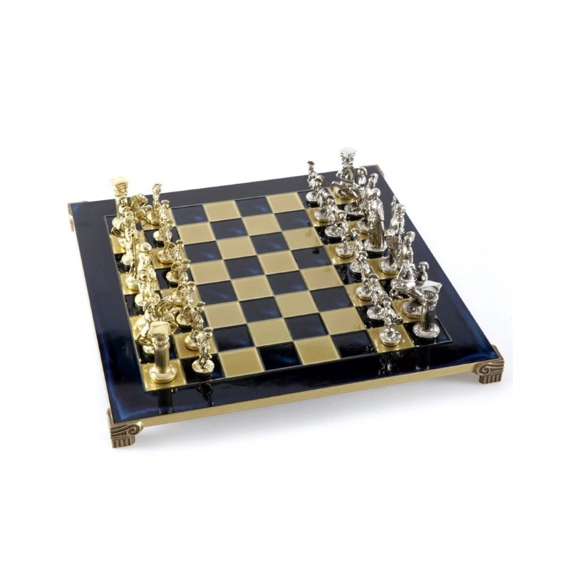 Manopoulos Luxury Handcrafted Greek Roman Period Chess Set