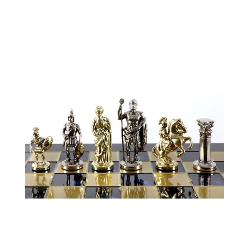 Manopoulos Luxury Handcrafted Greek Roman Period Chess Set