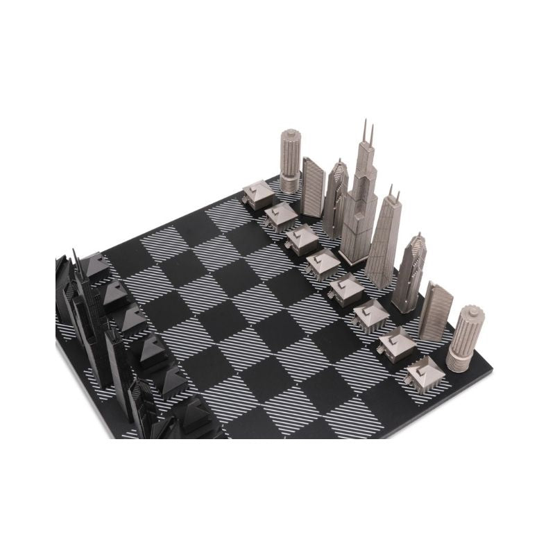 Skyline Chess Stainless Steel Chicago Edition