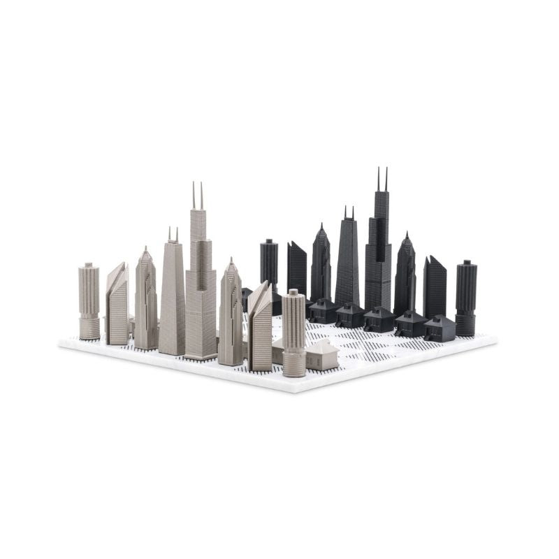 Skyline Chess Stainless Steel Chicago Edition
