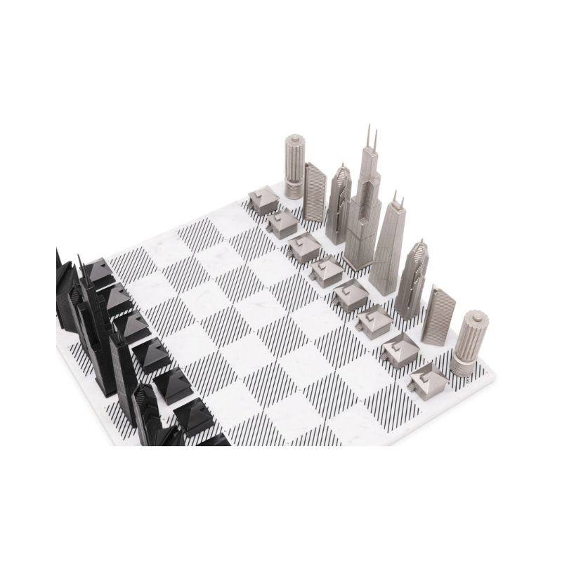 Skyline Chess Stainless Steel Chicago Edition