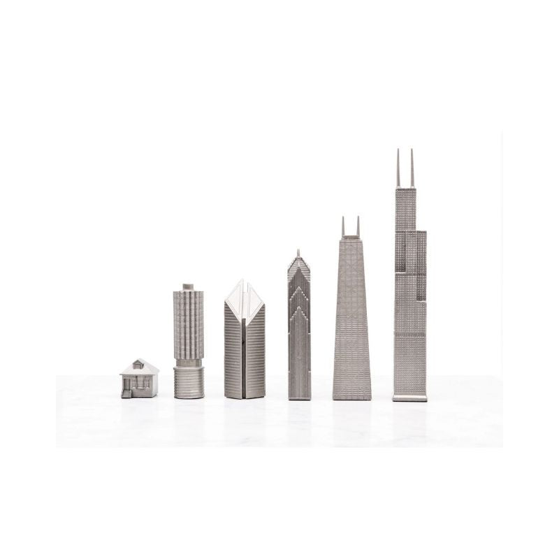 Skyline Chess Stainless Steel Chicago Edition