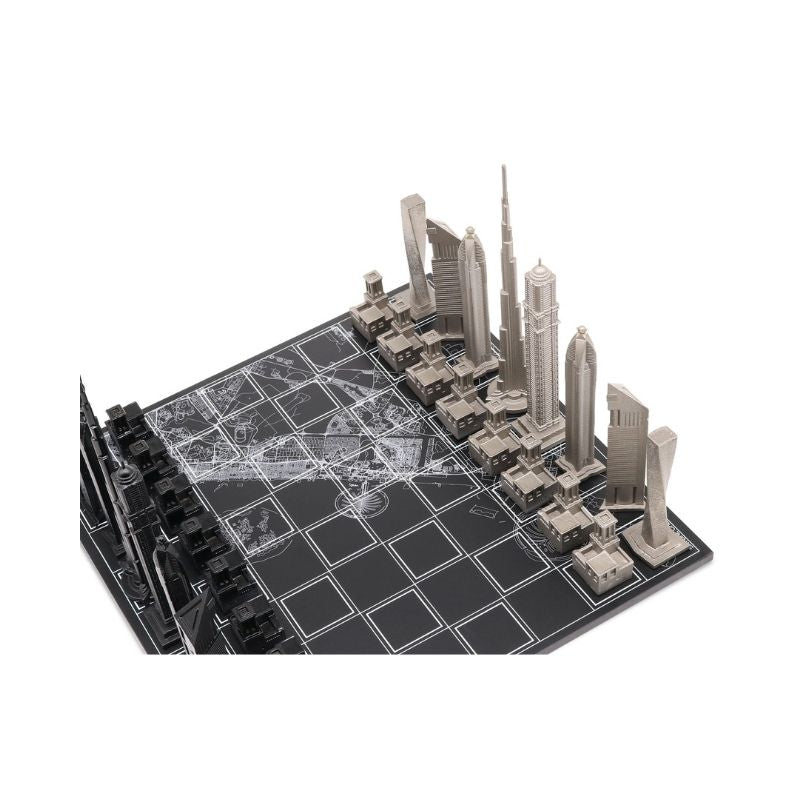 Skyline Chess Stainless Steel Dubai Edition