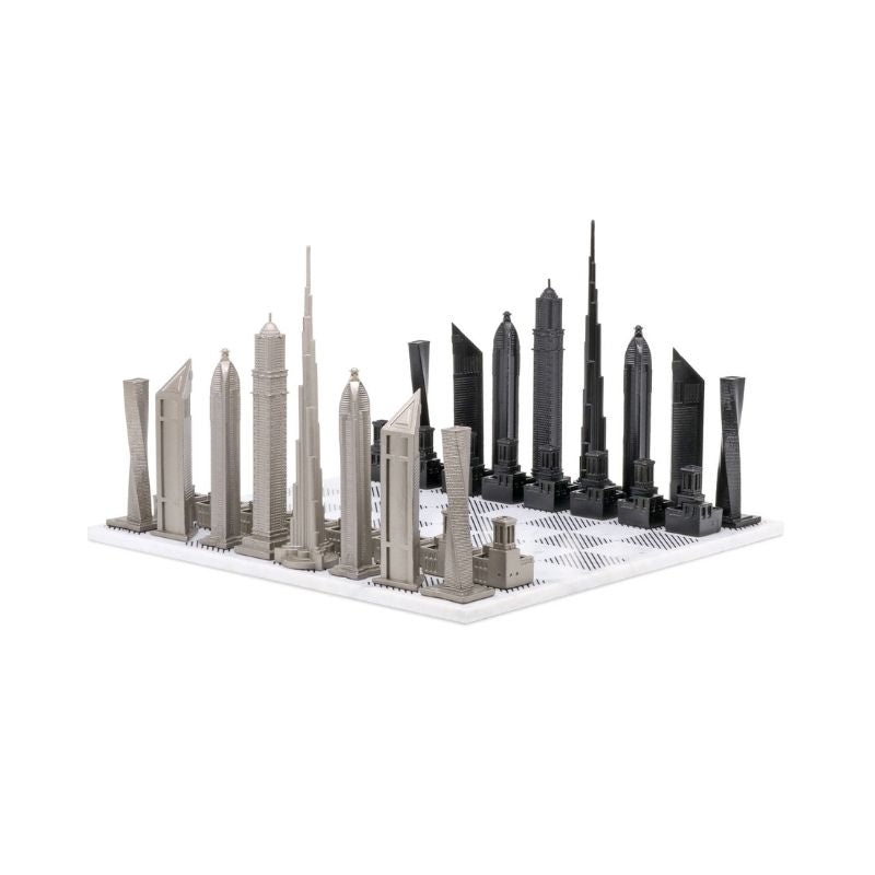 Skyline Chess Stainless Steel Dubai Edition