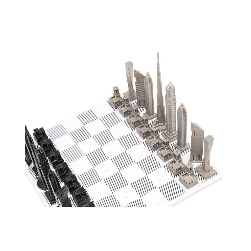 Skyline Chess Stainless Steel Dubai Edition