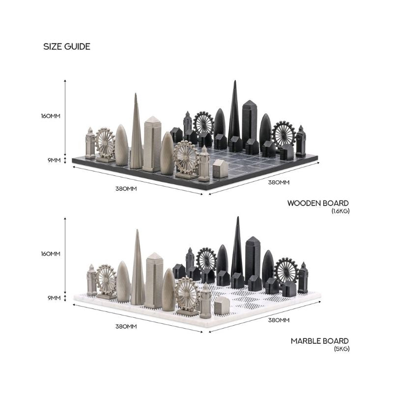 Skyline Chess Stainless Steel London Edition