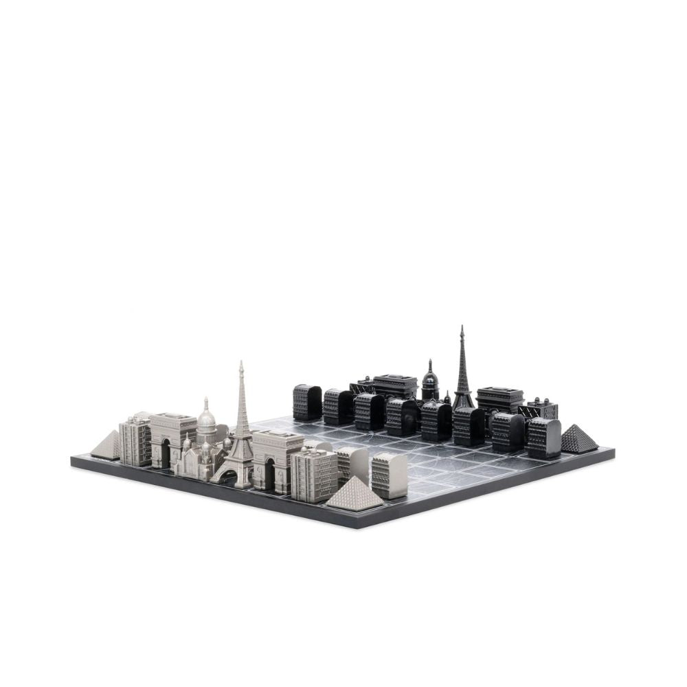 Skyline Chess Stainless Steel Paris Edition - City Map 1