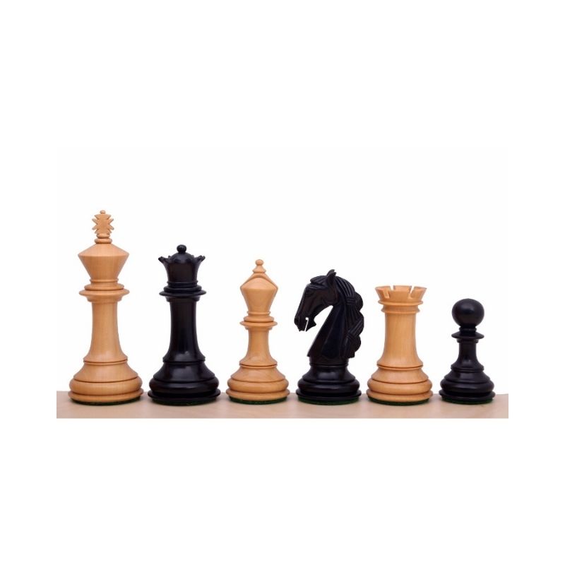 Sunrise Colombian Staunton Ebonised 10cm Chess Pieces