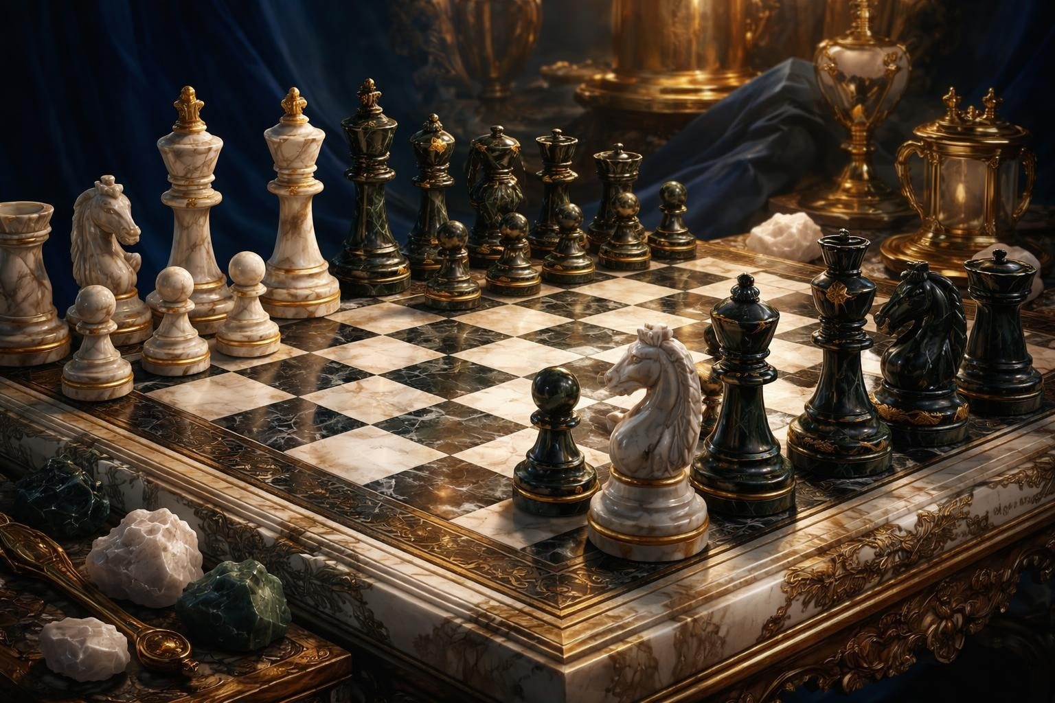 Marble Chess: Timeless Elegance for Players & Collectors