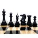 Ebony Wood and Boxwood chessmen, 102mm king