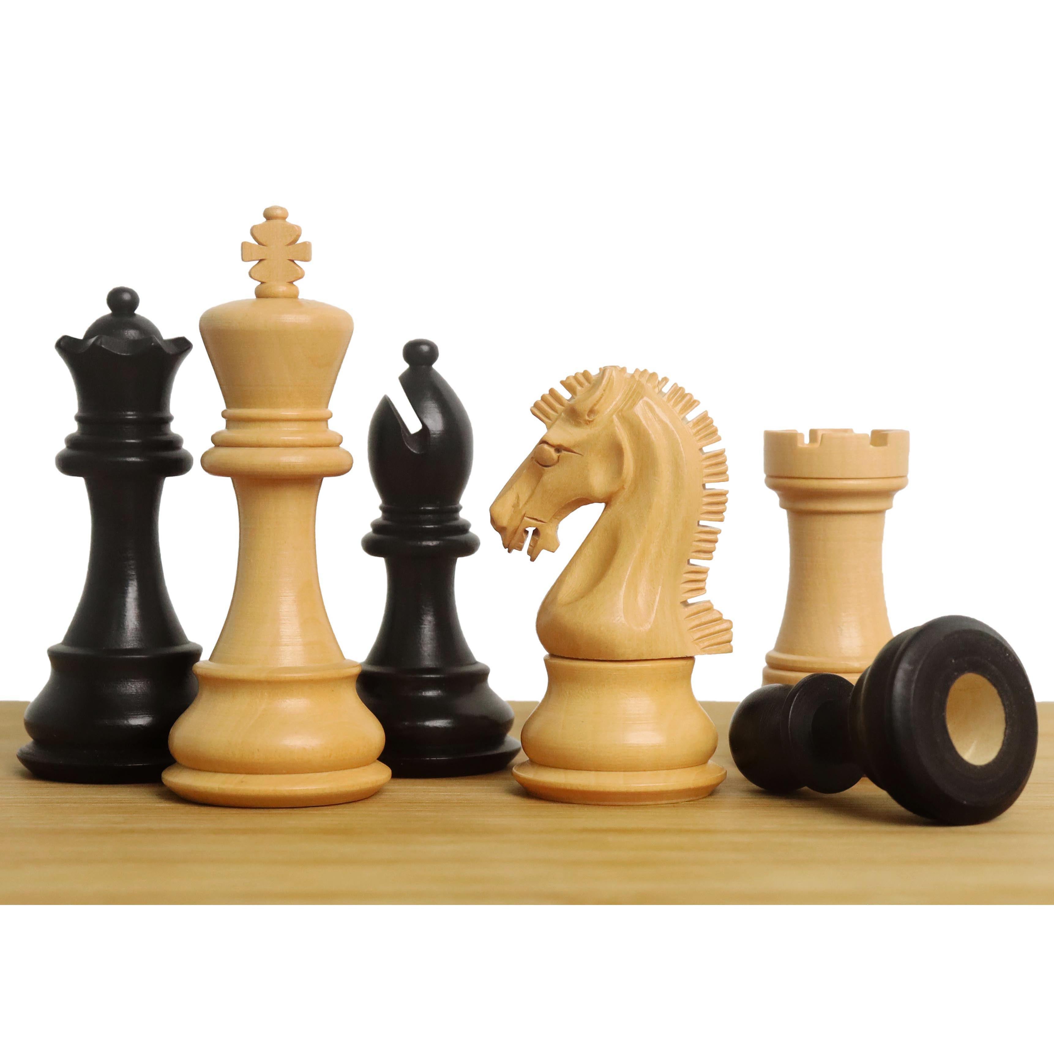 Craftsman Staunton Chessnut Air Sensor Compatible Ebonised 77mm Chess Pieces