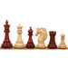 Spartacus Staunton chess pieces in bud rosewood, 117mm king