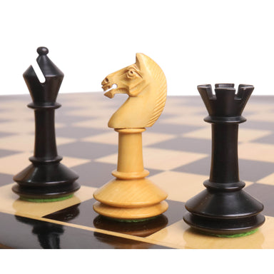 Miniature Minimalist Ebonised 88mm Chess Pieces