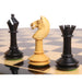 Miniature Minimalist Ebonised 88mm Chess Pieces