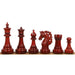 Spartacus Staunton chess pieces in bud rosewood, 117mm king