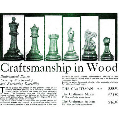Ebonised Boxwood and Antiqued Boxwood chessmen, 92mm king