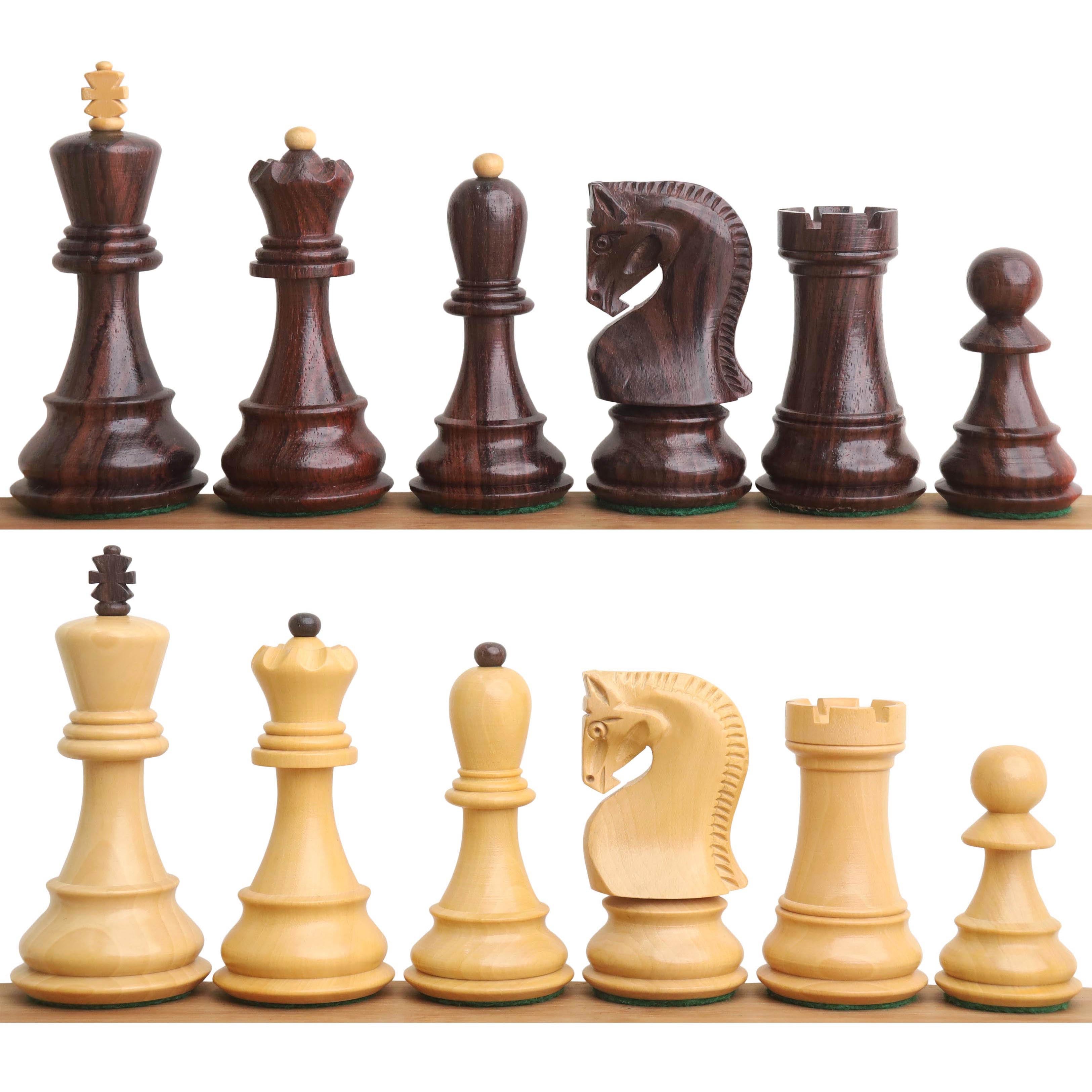 Russian Zagreb 59 Rosewood 98mm Chess Pieces