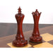 Avant Garde Staunton chess pieces in bud rosewood, 117mm king
