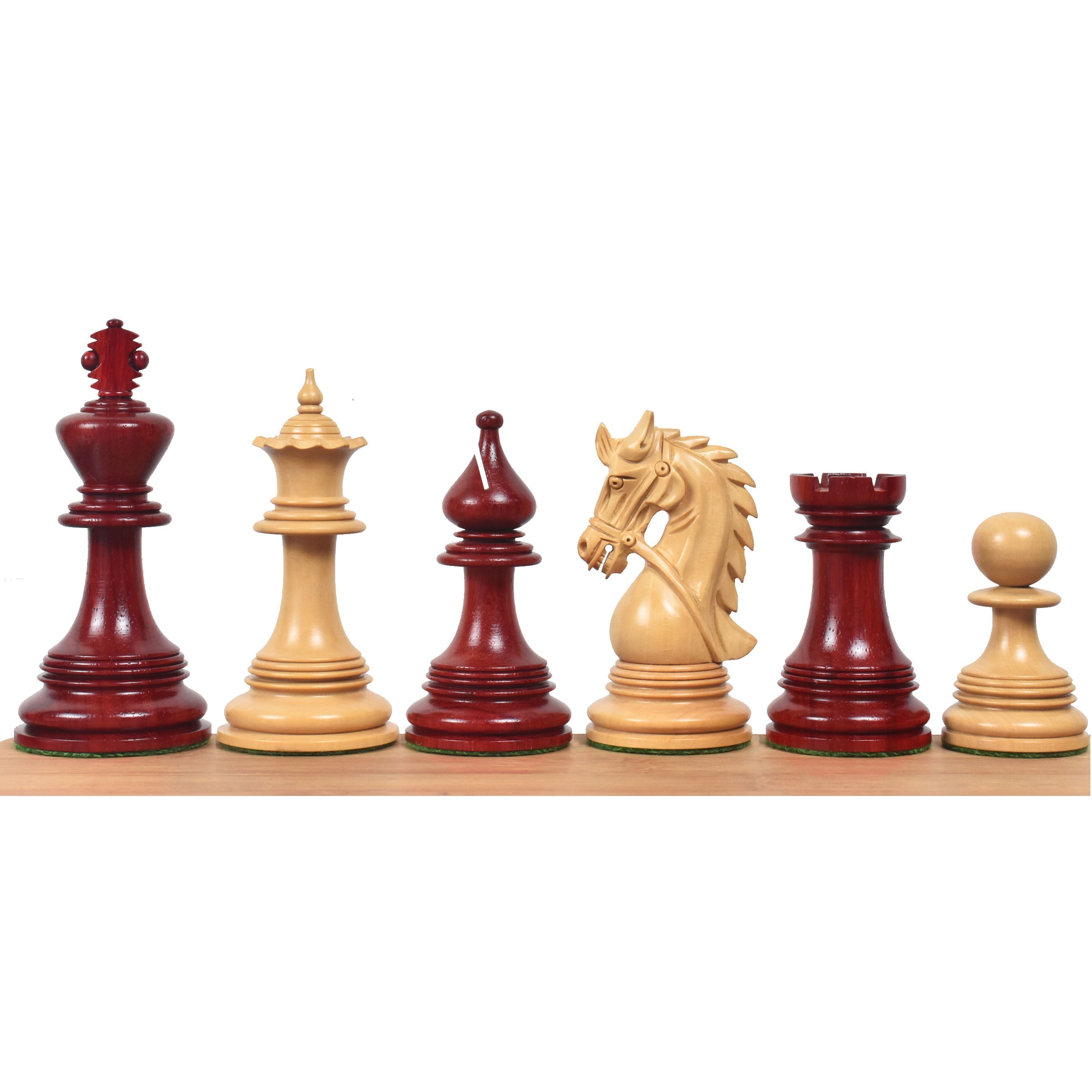 Napoleon Staunton Bud Rosewood 108mm Chess Pieces