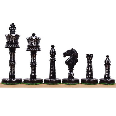 Victorian Era Pre-Staunton Camel Bone 91mm Chess Pieces
