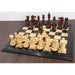 Mammoth Staunton chess pieces in bud rosewood, 156mm king