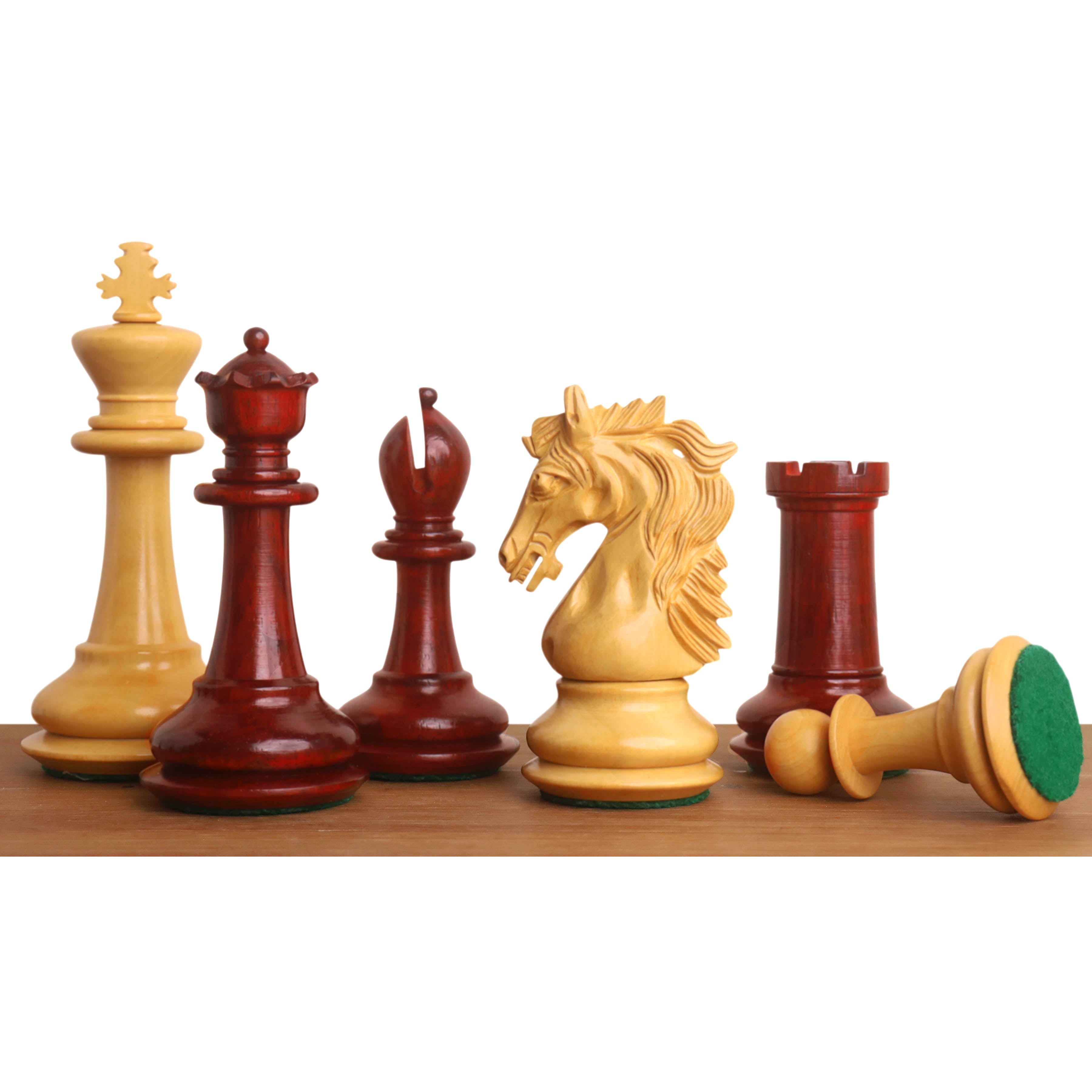 Heritage Series Staunton Bud Rosewood 100mm Chess Pieces