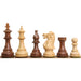 Golden rosewood and boxwood British Staunton chessmen