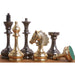Metallic Grey and Gold chessmen with a 95mm king
