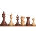 Golden Rosewood chessmen with a 60mm king