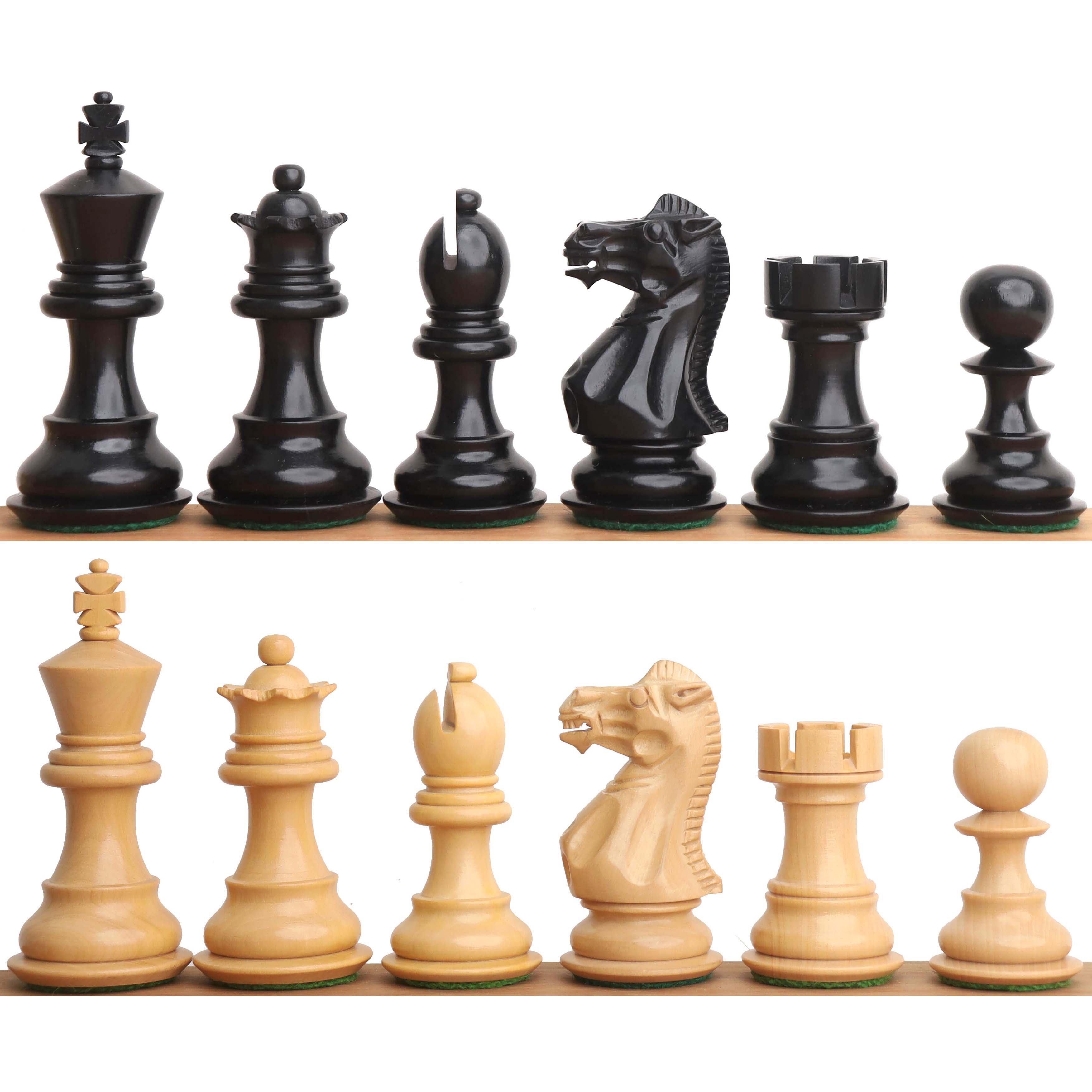 Pro Staunton Ebony 78mm Chess Pieces