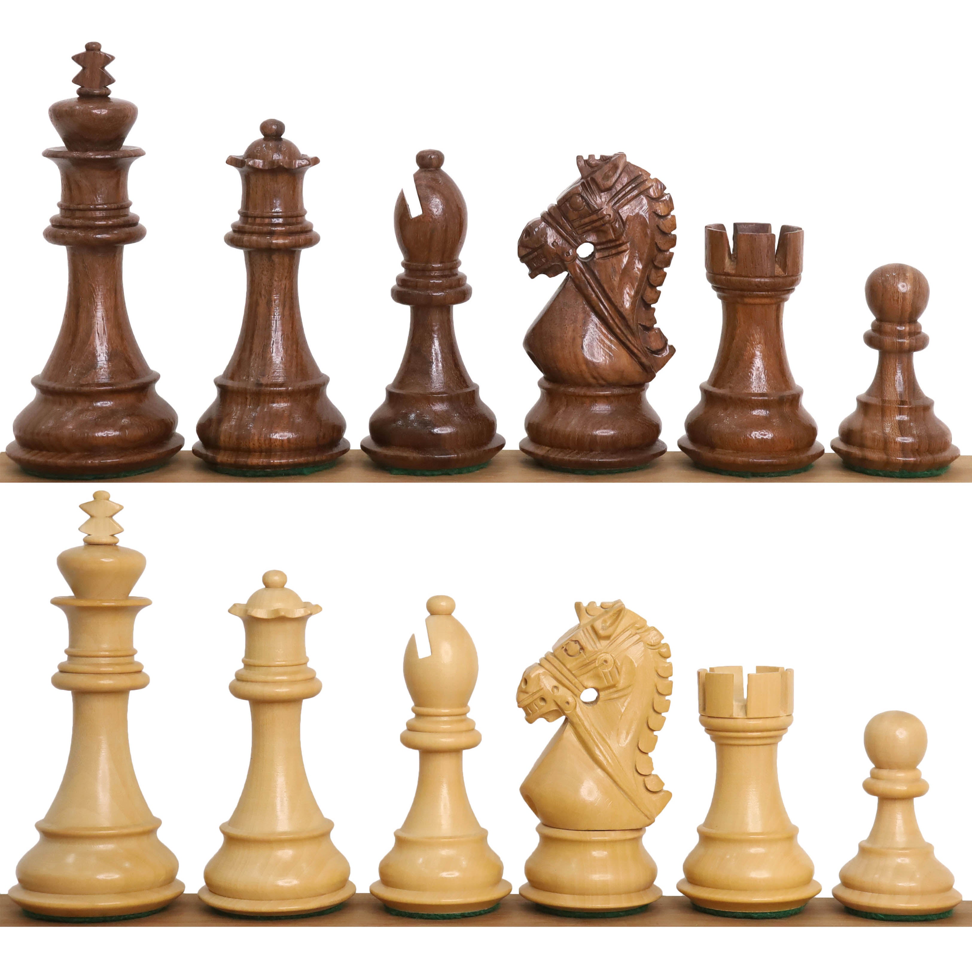 Bridle Staunton Golden Rosewood 101mm Chess Pieces