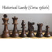 Improved French Lardy 98mm Chess Pieces