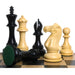 Jumbo Pro Staunton chess pieces in ebony wood, 159mm king