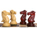 Mammoth Staunton chess pieces in bud rosewood, 156mm king
