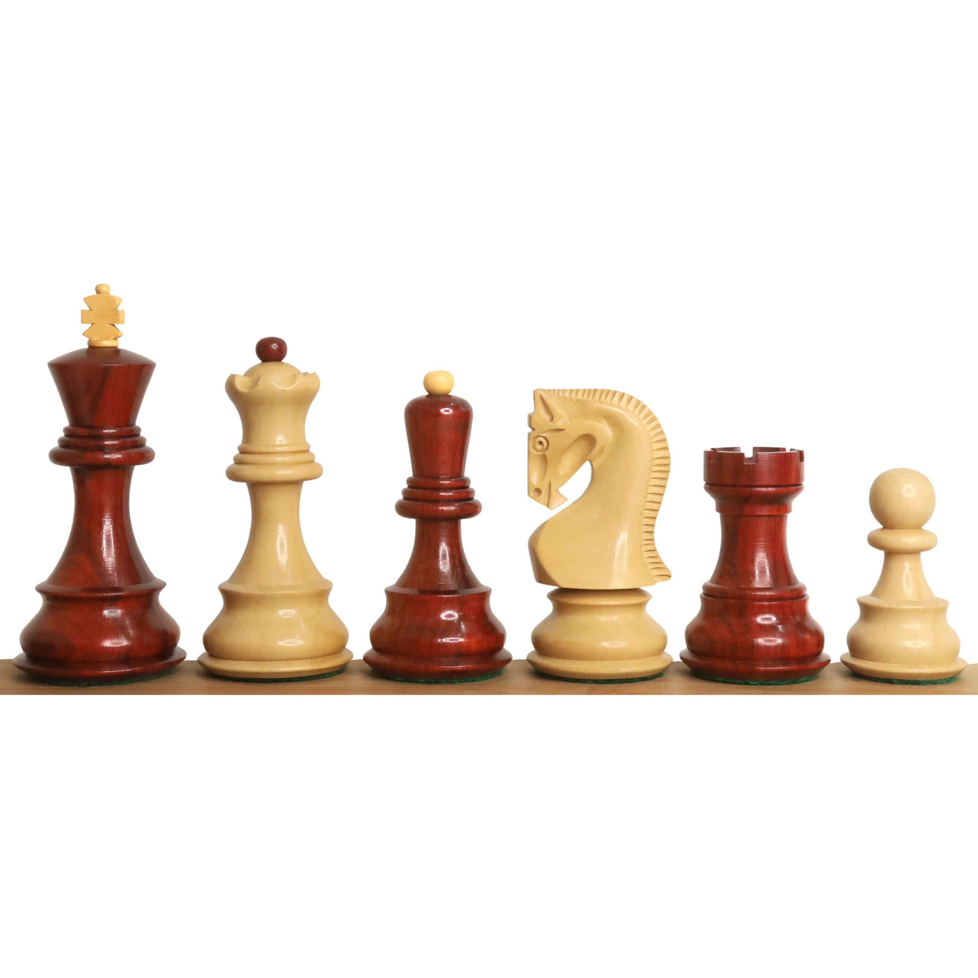 Bud rosewood and boxwood Russian Zagreb 59 chessmen