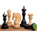 Ebony Wood chessmen with an 111mm king