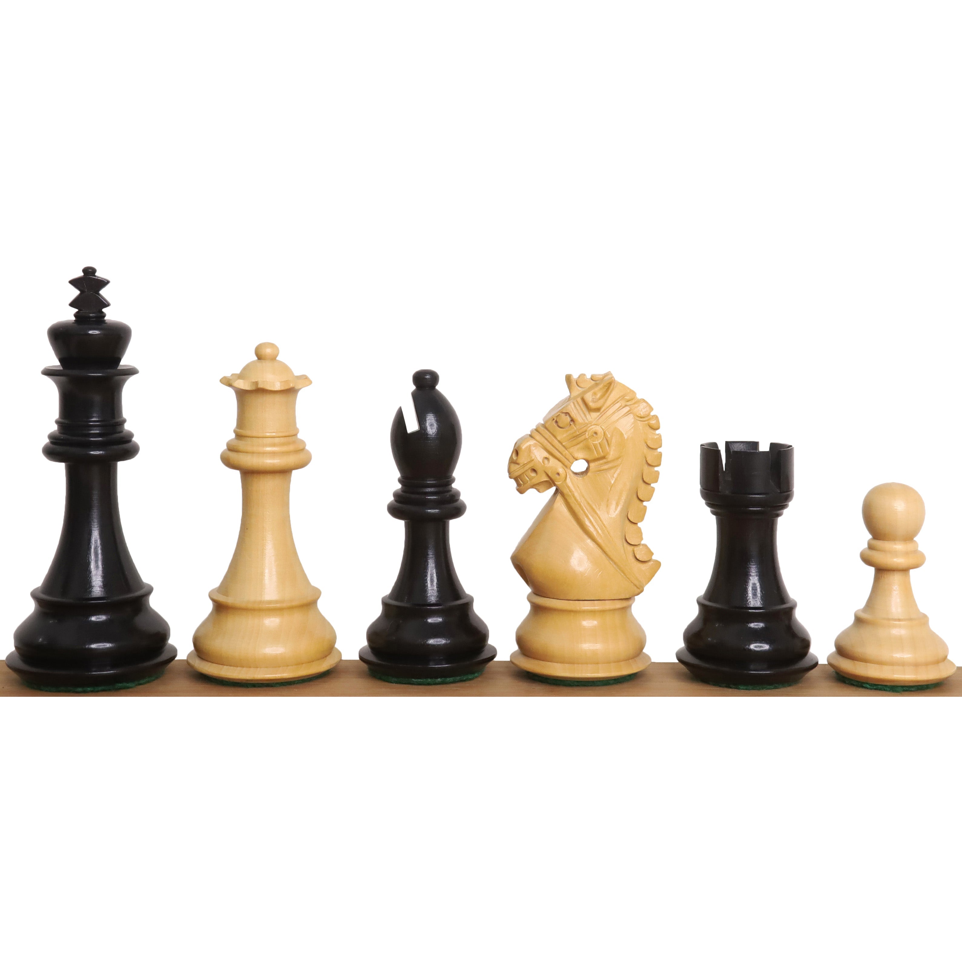 Bridle Staunton Ebony Wood 101mm Chess Pieces