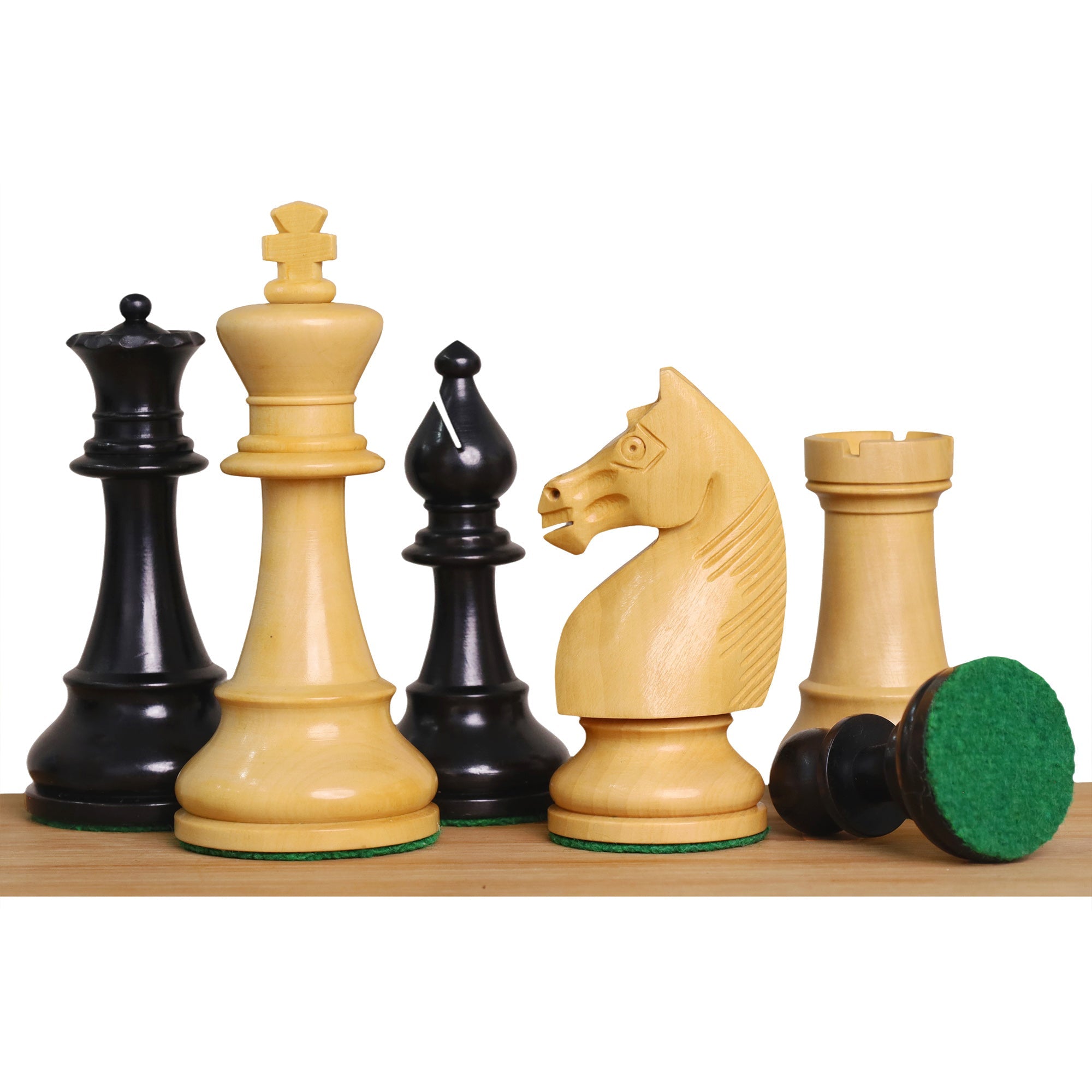 1920's German Ebonised 104mm Chess Pieces