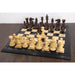 Mammoth Staunton chess pieces in rosewood, 156mm king