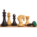 Spiraled Steed Ebony 84mm Chess Pieces