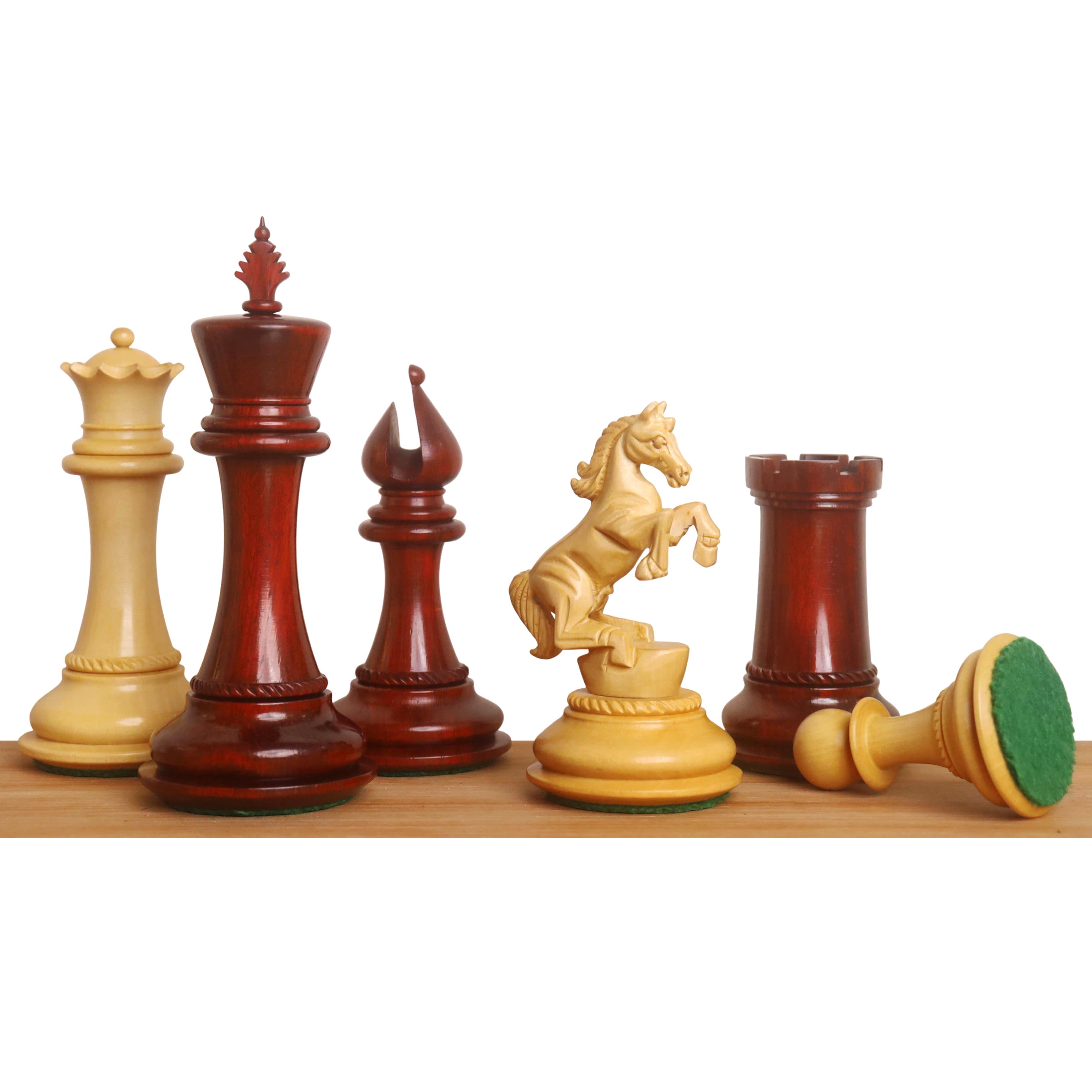 Incitatus Staunton Bud Rosewood 114mm Chess Pieces