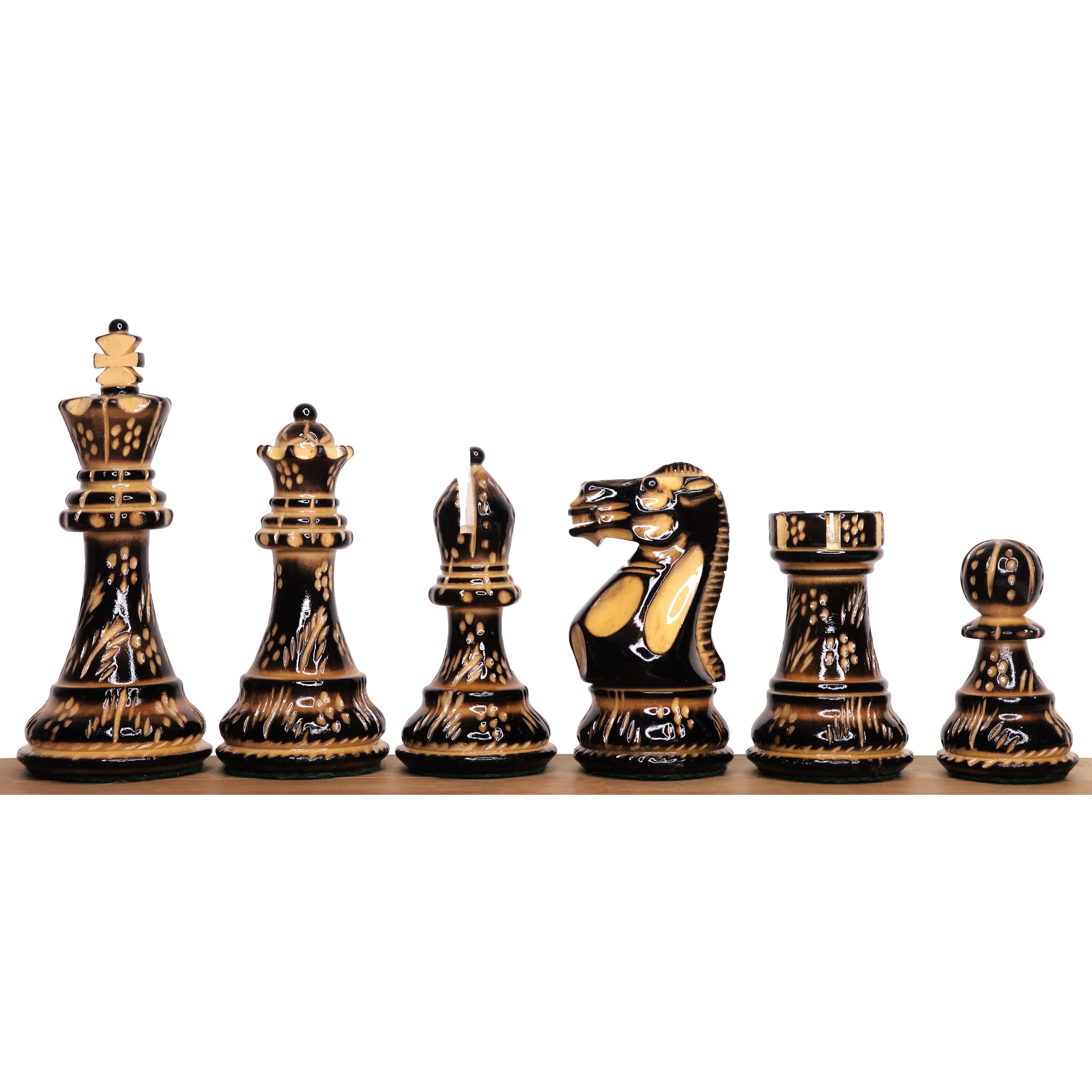 Professional Staunton Hand Carved 101mm Chess Pieces