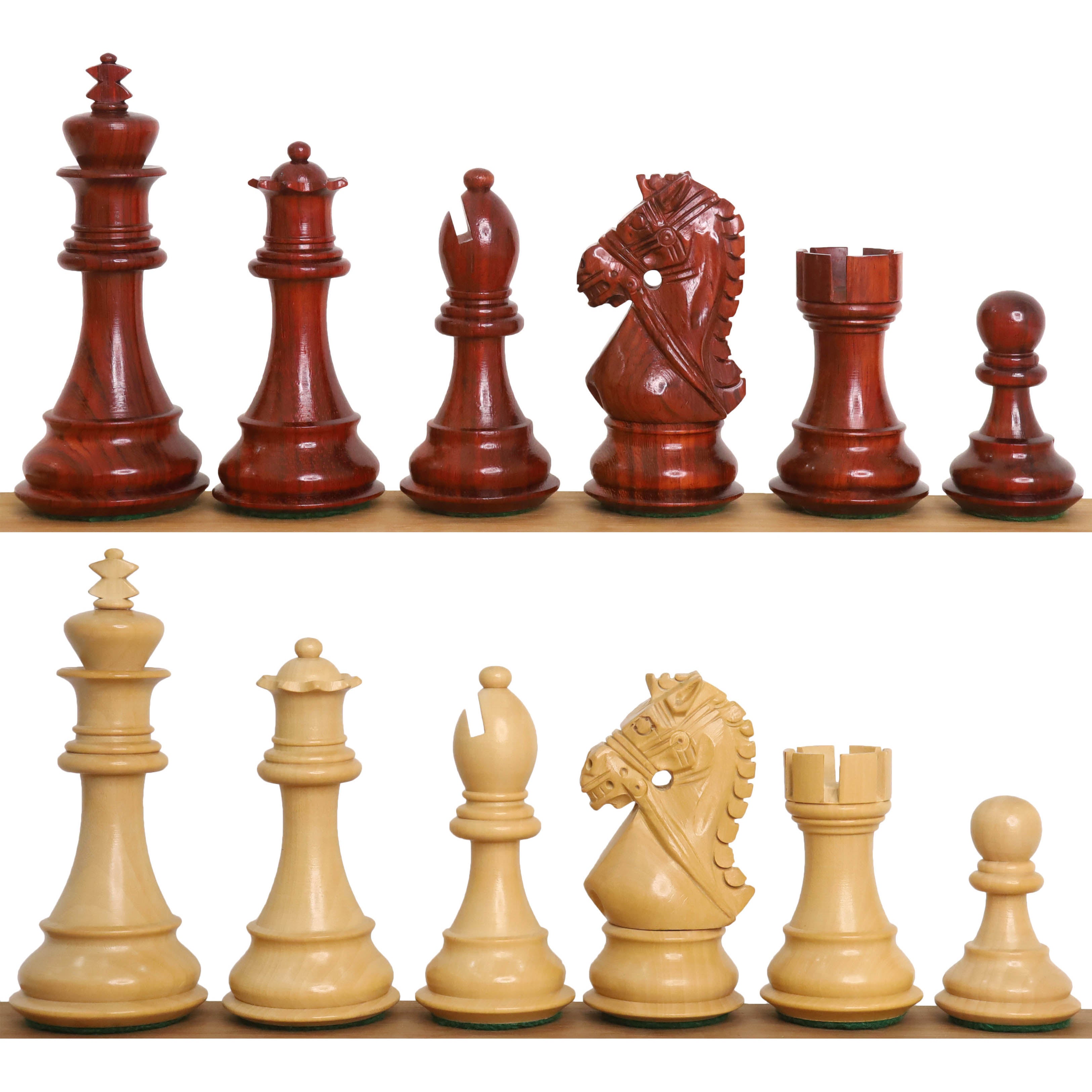 Bridle Staunton Bud Rosewood 99mm Chess Pieces