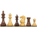 Queens Gambit Staunton Golden Rosewood 93mm Chess Pieces
