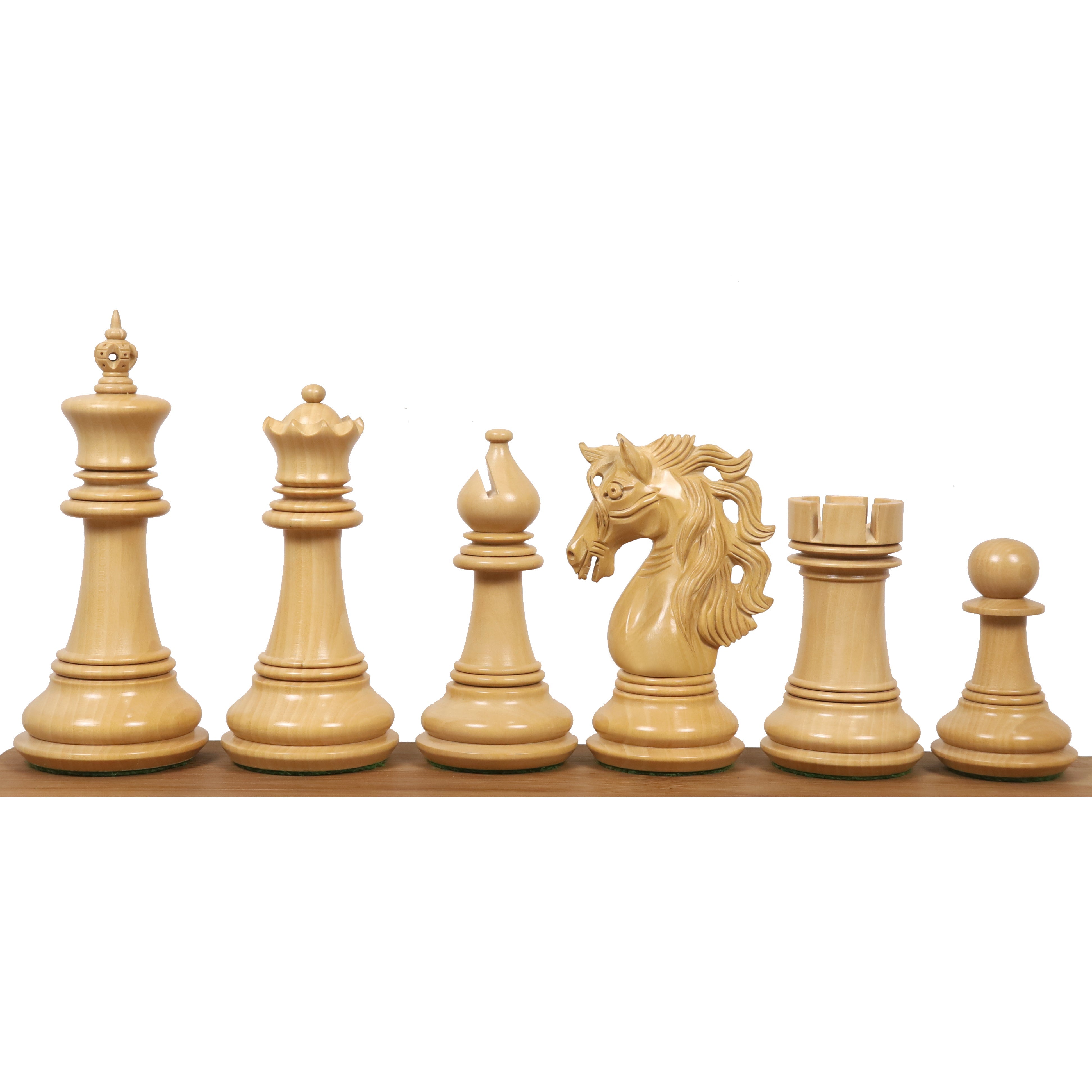 Spartacus Staunton chess pieces in bud rosewood, 117mm king