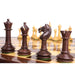 Miniature Minimalist Rosewood 88mm Chess Pieces