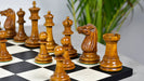 Knight carving detail on the 1887 Turner Teich Staunton chess pieces in ebony and antique boxwood